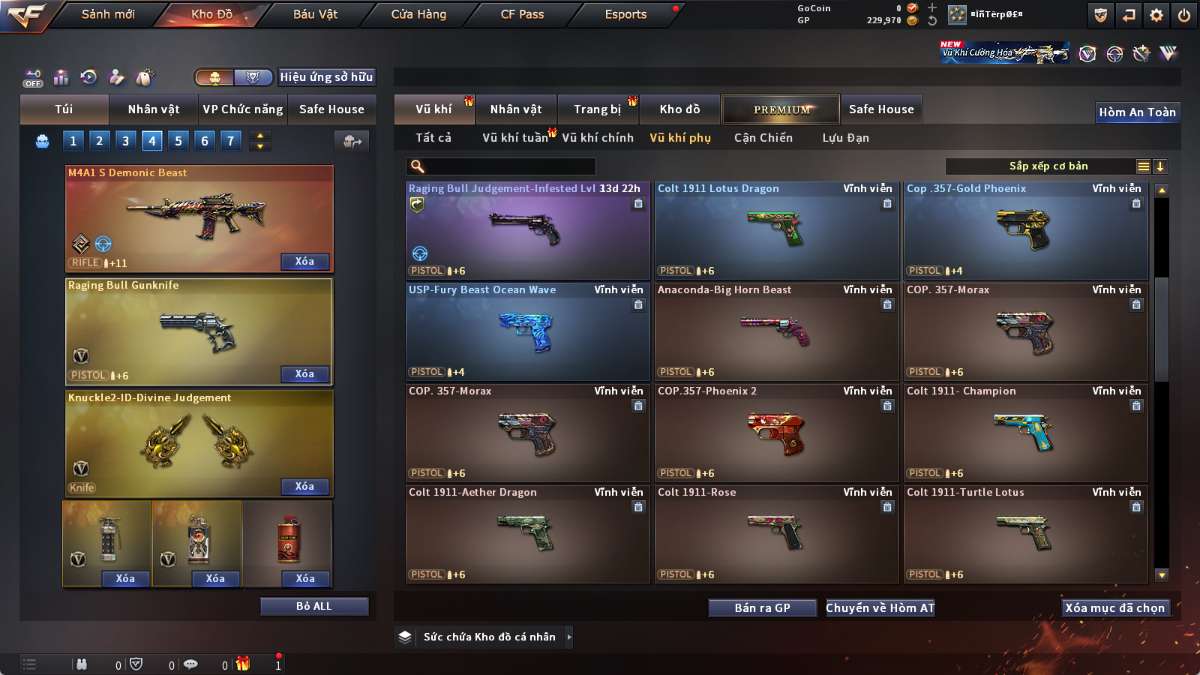 shop acc cf uy tin gia re